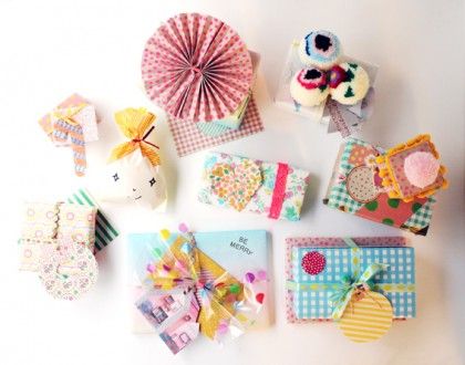 Colorful gift wrap from Hello Sandwich!