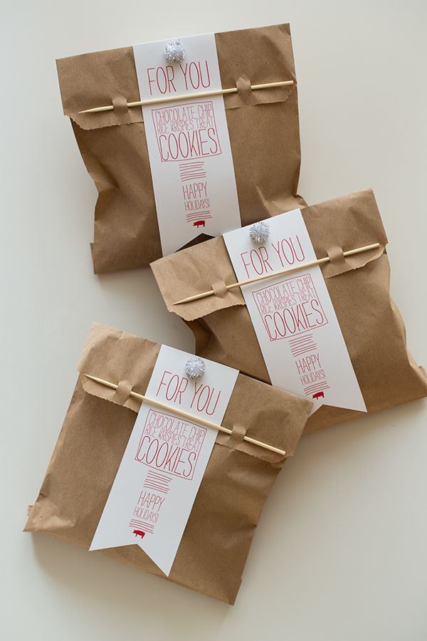 DIY - Cookie Bag Labels + Recipe - Free PDF Tutorial