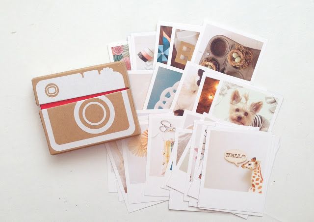 printing instagram photos + a cute little box