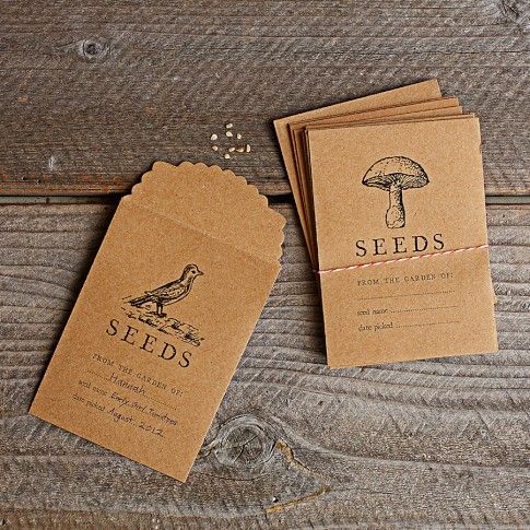 seed saving packets