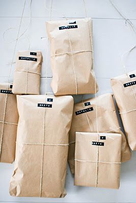 simple wrapping with labels
