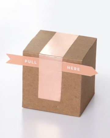 taped favor box