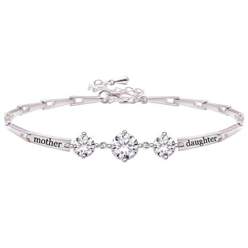 Elegant Mother Daughter Diamond Bracelet | 30th Birthday Gifts for Daughter