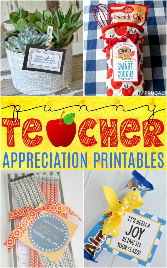 20 Punny Teacher Gifts | Pun-Tastic Ideas with free Printables for Teacher Appre...