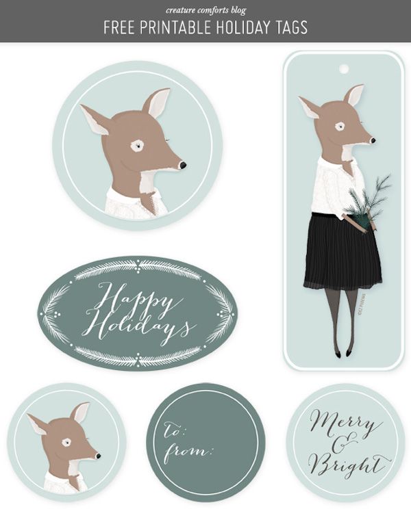 Come download these and many more free printable gift tags for your holiday gift...
