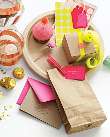 Brights with kraft paper