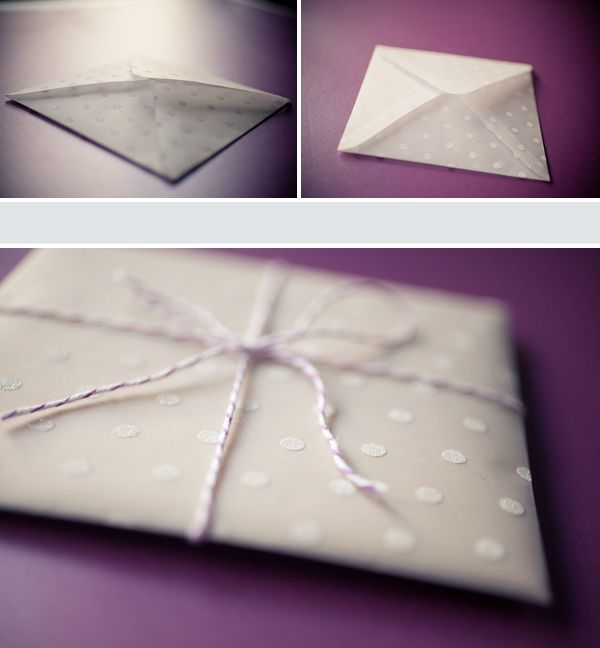 #DIY : How to craft a glassine envelope?