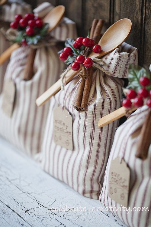 Handcrafted cookie sack, so cute!