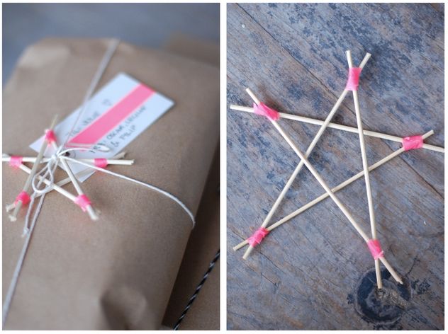 Toothpick Stars - Super Easy Christmas Crafts for Kids