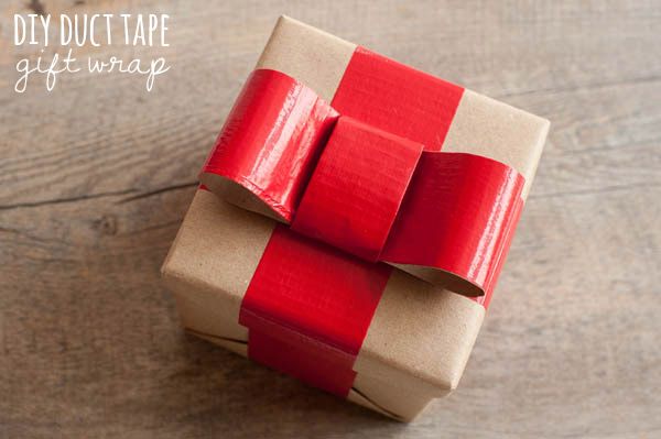 YES.    DIY duct tape ribbon gift wrap | The Sweetest Occasion