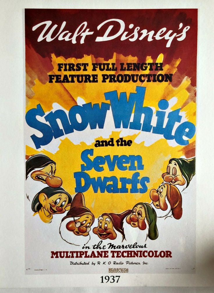 Snow White Lithographs Original Theatrical Posters From 1937 to 1993 Walt Disney...