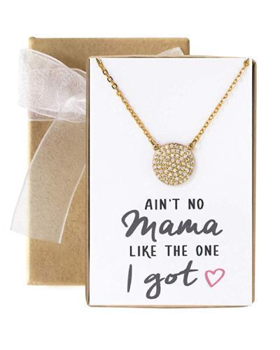 Ain't No Mama Like The One I Got Gold Vermeil Mom Necklace (cute gifts for m...