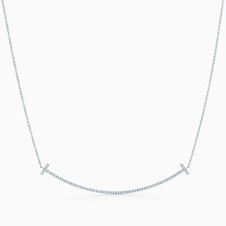 2TCW Russian Lab Diamond Pave Smile Necklace