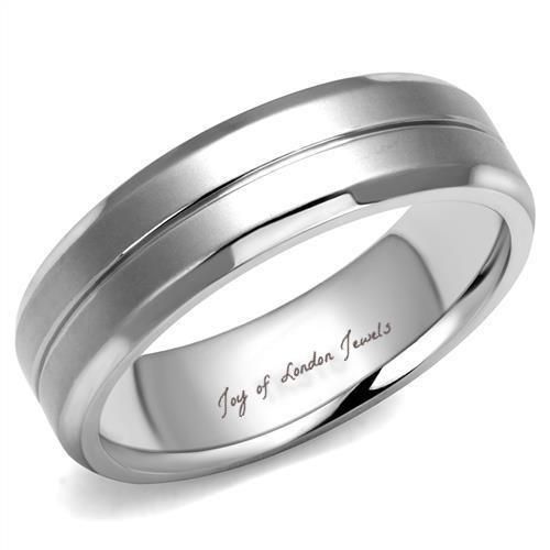 Men's Stainless Steel Wedding Band Ring
