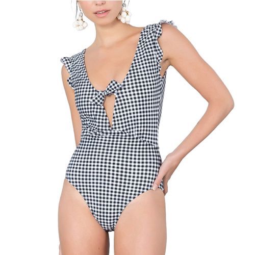 Gingham One Piece Swimsuit for teens