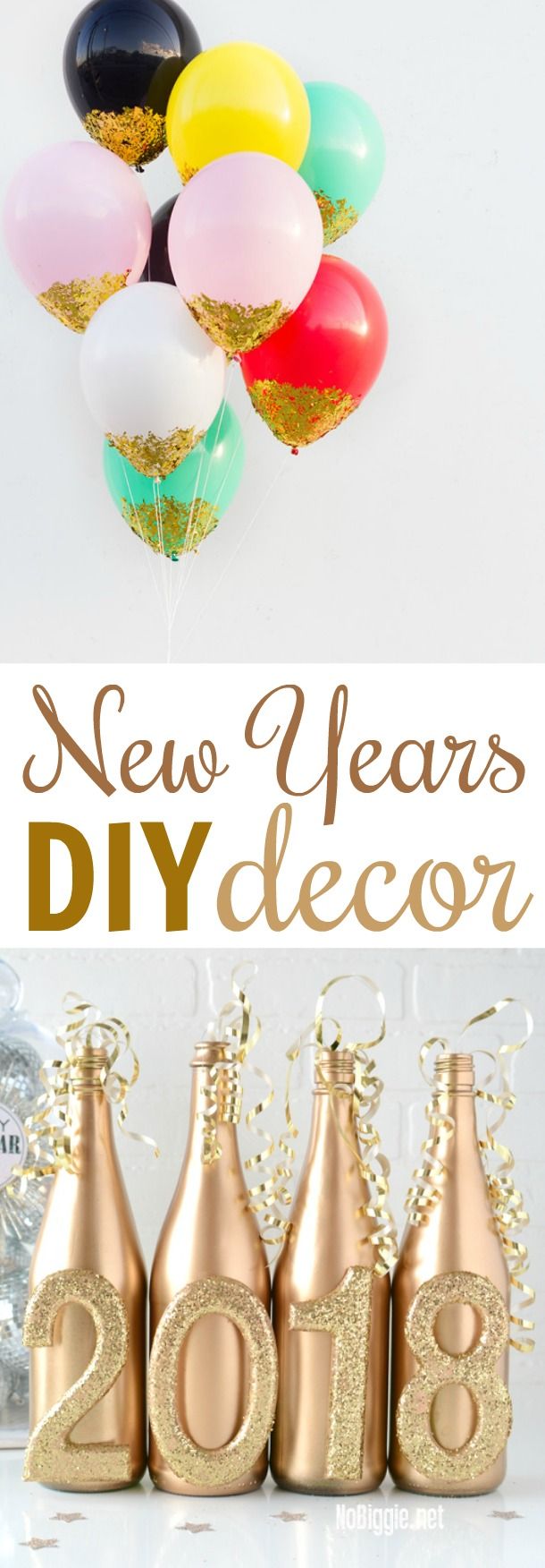 So today I rounded up some of my favorite New Years DIY Decor that you definite...