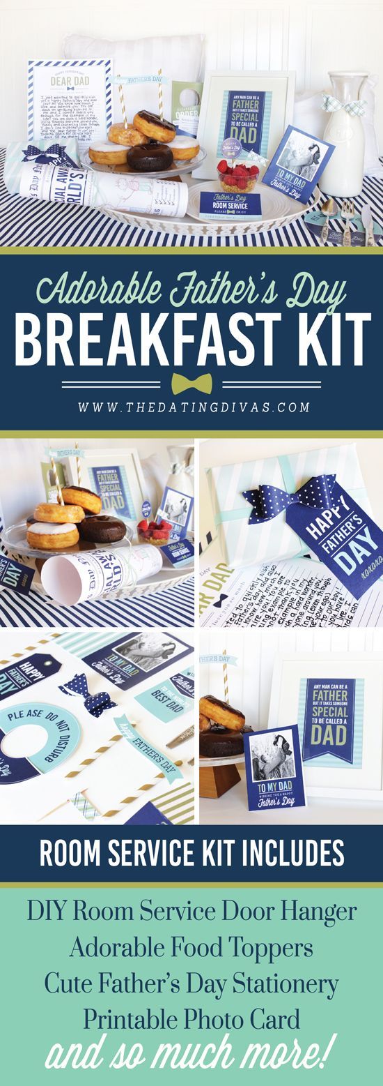 Easy and fun ideas for a last minute Father's Day breakfast in bed!