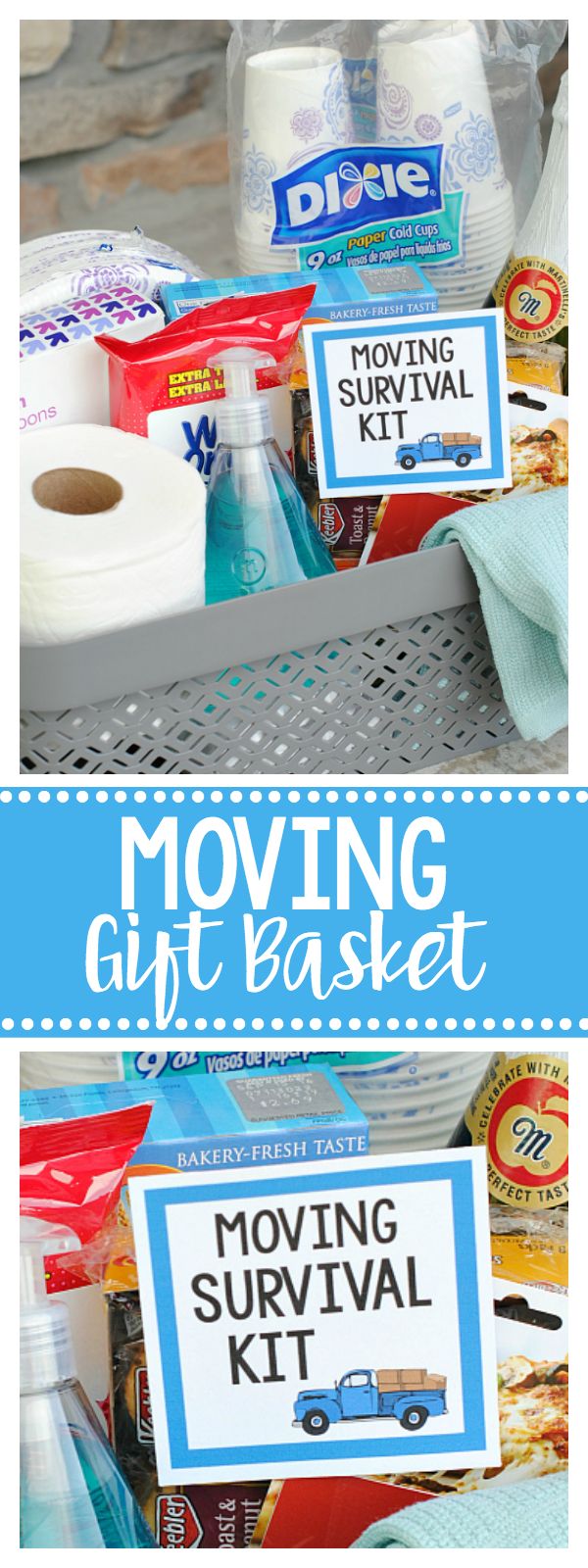 Moving can be so stressful! This gift basket is a perfect way to brighten someon...