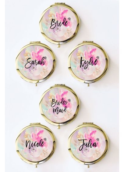 Personalized Floral Compacts | David's Bridal