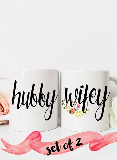 hubby and wifey mugs! #wedding #wifey
