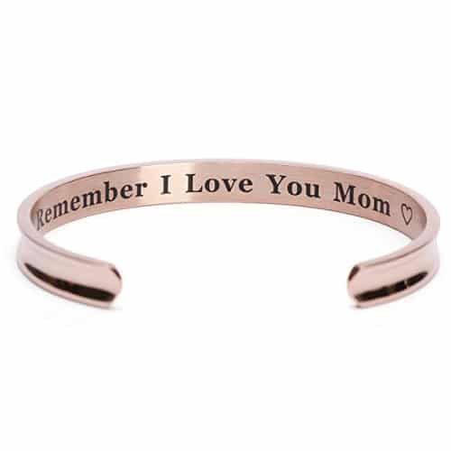 Beautiful Mom Cuff Bangle. Sentimental gifts for mom from daughter. Unique Mothe...