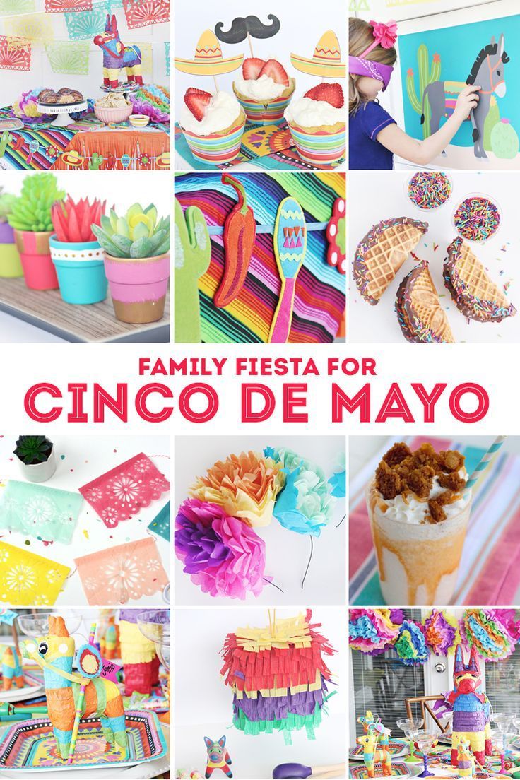 Family Fiesta for Cinco de Mayo - Everything you need for a fun family party!  C...