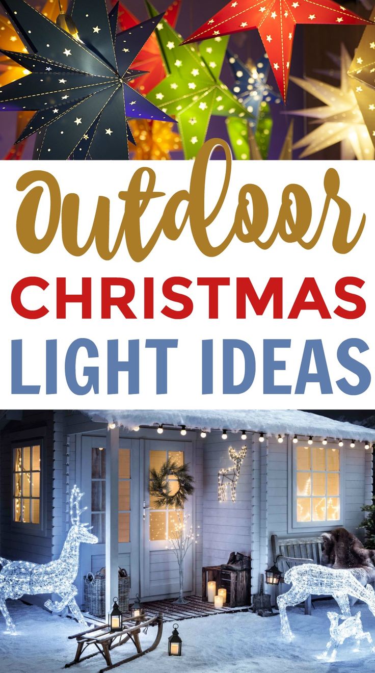 I wanted to share with you some great Outdoor Christmas Light Ideas that will de...