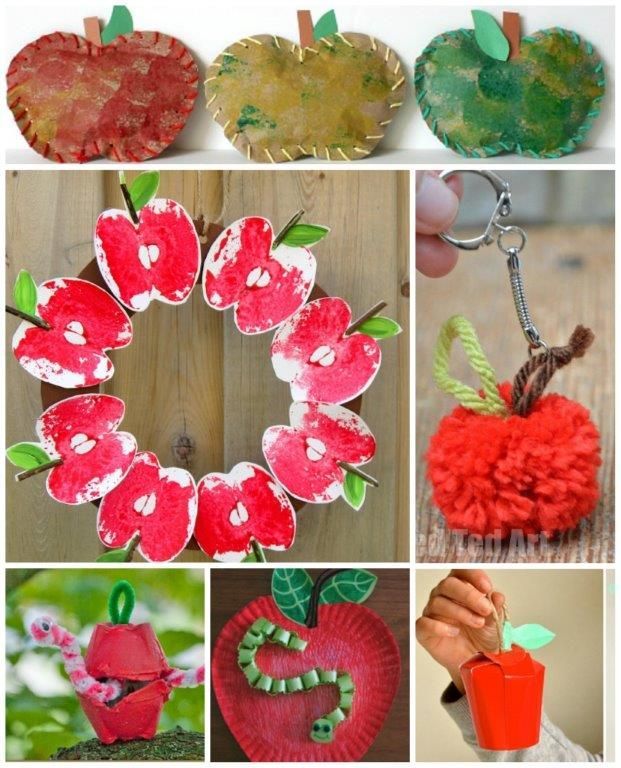 20 Apple Crafts for Fall - fabulous Apple Crafts for Back to School and Fall