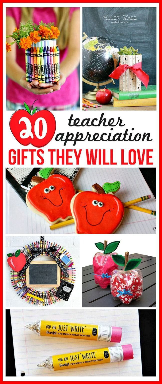20 DIY Teacher Appreciation Gifts They Will Love
