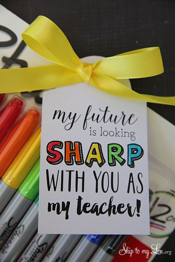 sharpie marker teacher gift