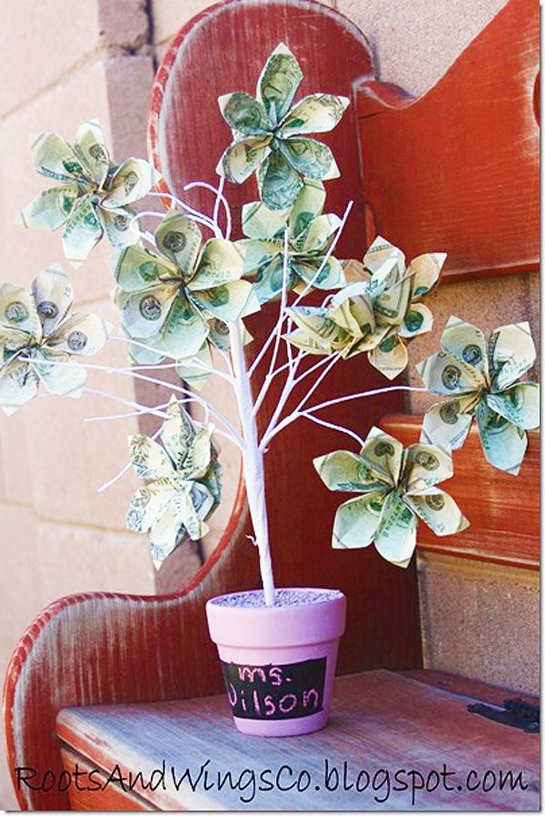 Learn how to make a money tree! A money tree makes a useful and appreciated gift...