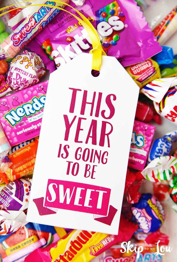 Let kids and teachers know this year is going to be sweet! Attach these cute lit...