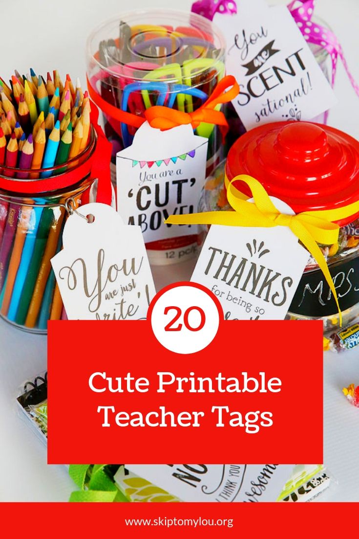 Looking for clever ways to thank your favorite teachers?  These printable teach...