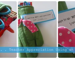 Oven Mitt DIY idea {Teacher Appreciation}