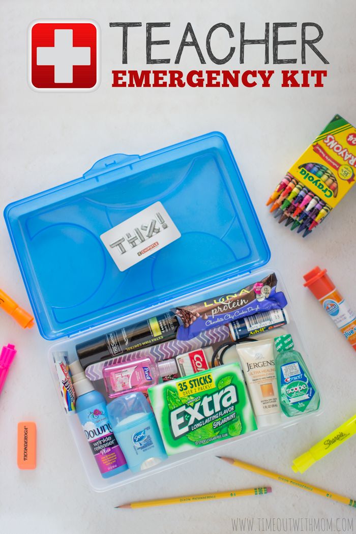 Teacher emergency kit gift idea