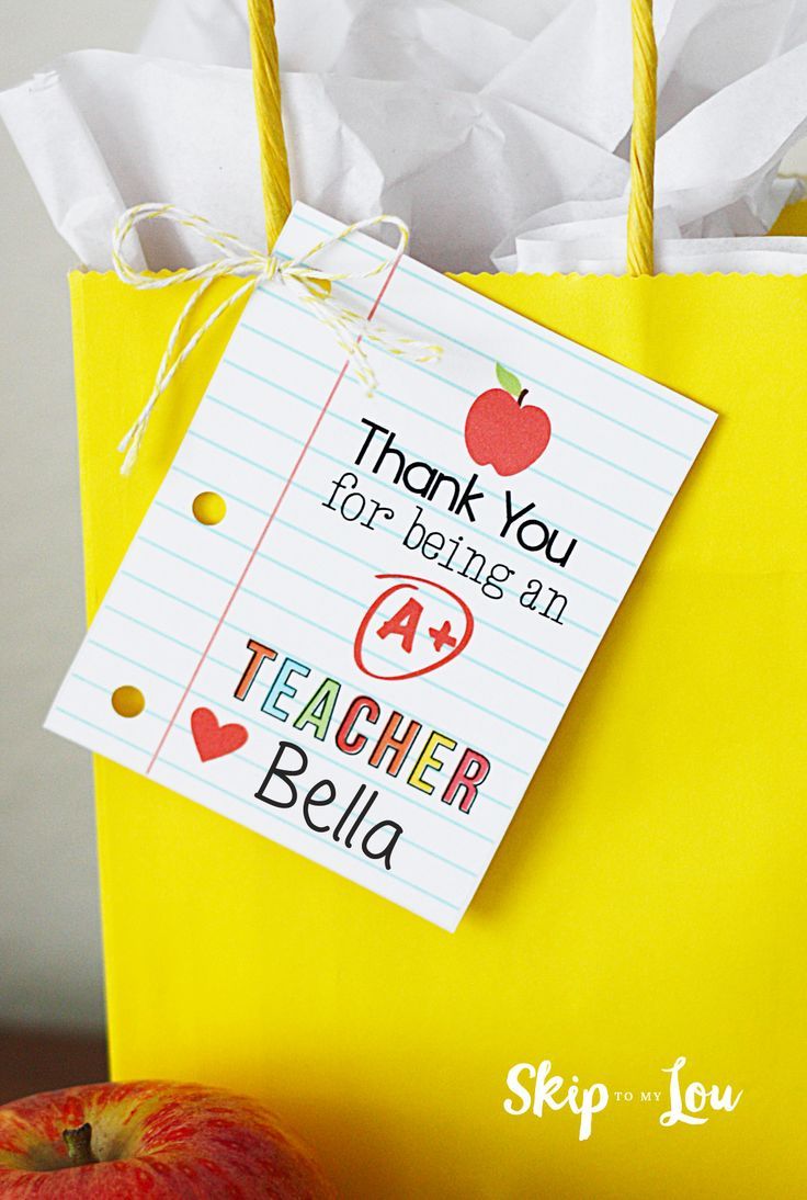 Thank you Teacher gift tags are the perfect note to attach to any gift. Teacher ...