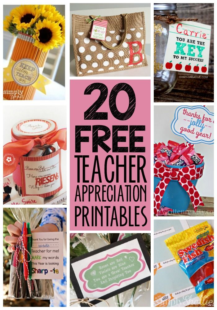 Treat your teachers right this year for Teacher Appreciation Week! Here are 20 d...