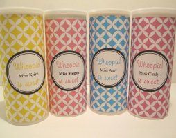 Upcycled containers with printable labels {teacher appreciation gift idea}
