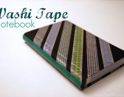 Washi Tape Notebook tutorial {Teacher Appreciation}