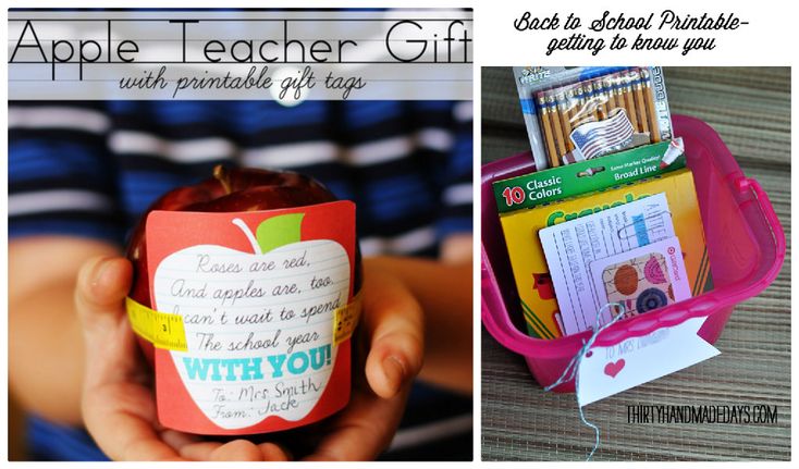 apple teacher gift idea