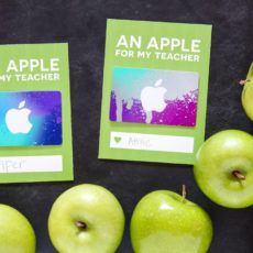 iTunes teacher gift idea and printable