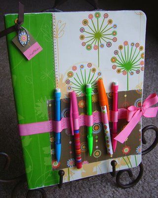 teacher appreciation gift idea: embellished notebook