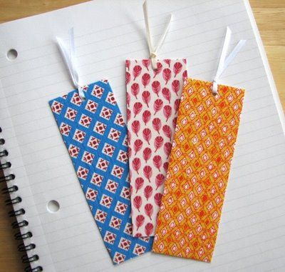 teacher appreciation gift idea: fabric-bookmarks