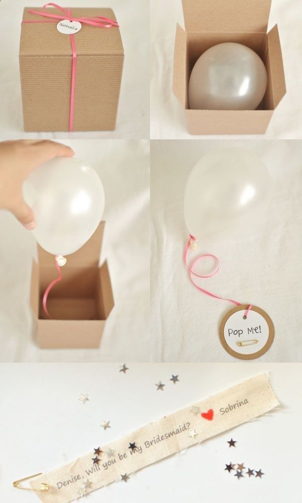 Repinned: This is a really cute idea for any surprise :) #Wedding
