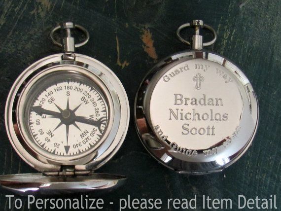Engraved Compass, Personalized Compass, Christmas Gift, Groomsmen Gift, Valentin...