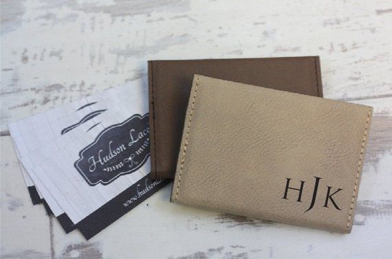 Father's Day Gift, Business Card Holder, Personalized Business Card Case, Cu...