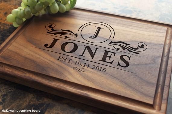 Personalized Engraved Cutting Board - Wedding Gift, Anniversary Gifts, Housewarm...