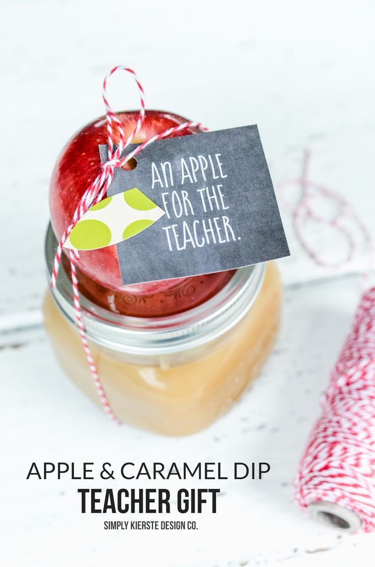 Apple Caramel Dip Teacher Gift: The yummiest apple-themed gift for your kids&#39...