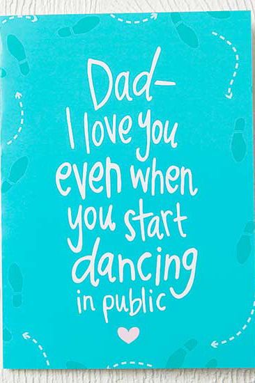This footloose card is perfect for the dad who dances through life! #fathersdayi...