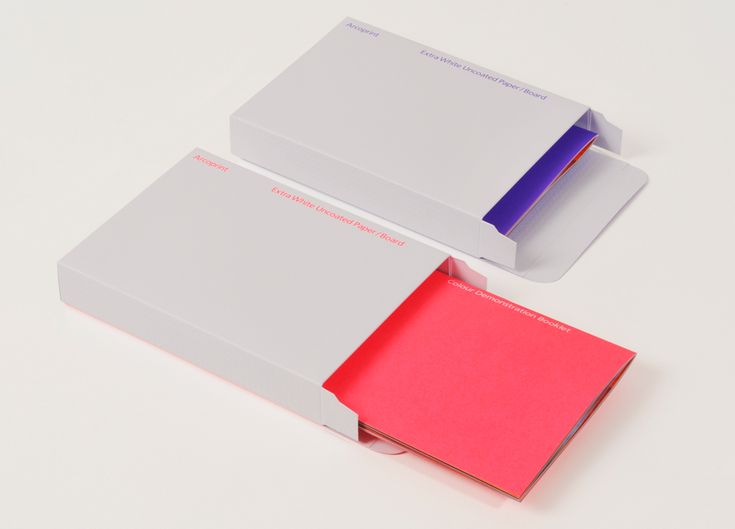 Arcoprint paper sampler packaging
